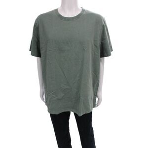 J Crew Mens Basic Green Cotton Crew Neck T-Shirt Size 2XL